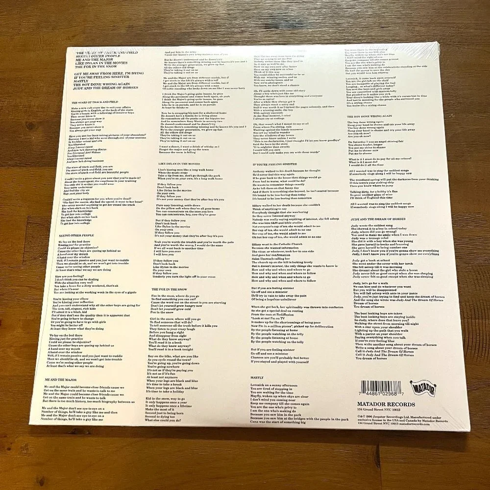 NWT Belle and Sebastian 'If You're Feeling Sinister' Vinyl, New and Sealed - Picture 3 of 3